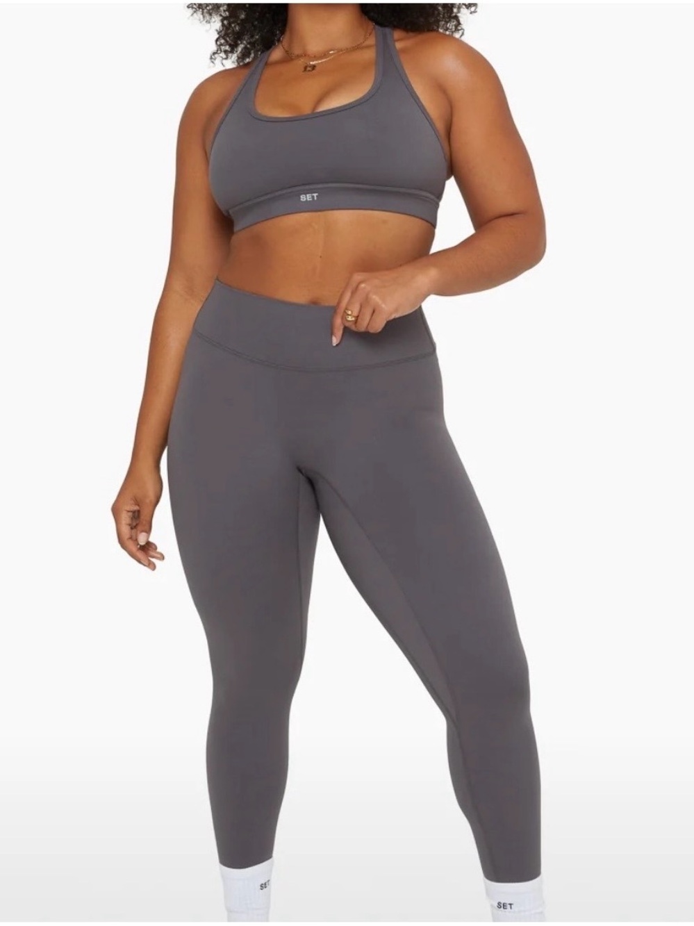 SET Active formcloud graphite Bra & Leggings Set